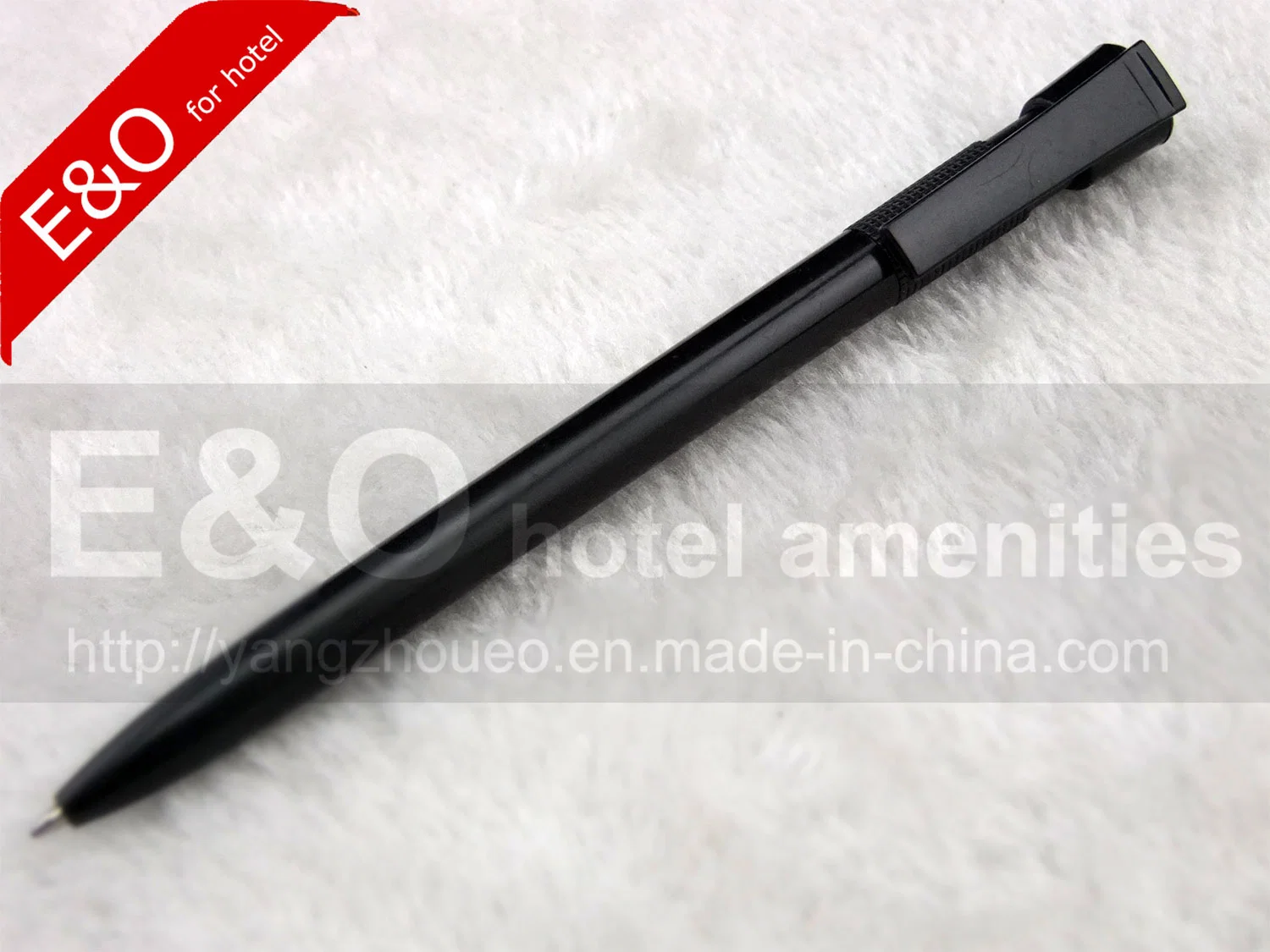 Customized Black Mini Plastic Pen Hotel Pen