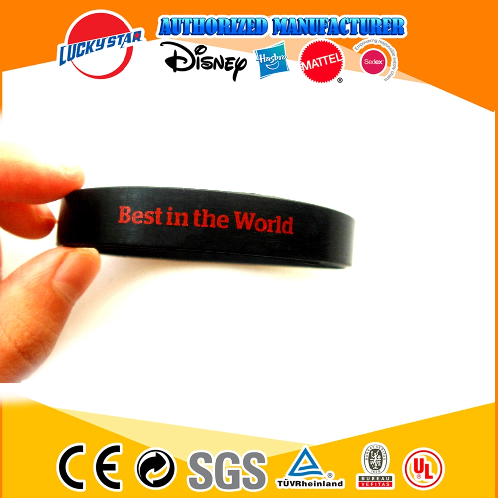 Cheap Custom Silicone Wristband Fashion OEM Debossed Printing Bracelet for Advertisement