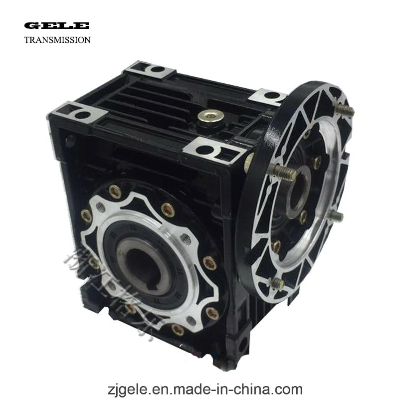 Aluminum Alloy Gearbox Worm Gear with Motor for Speed Reduction