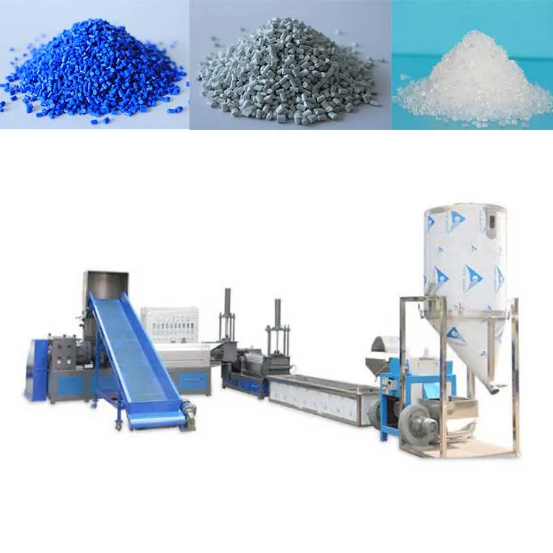 Twin Screw Nylon Pellet Plastic Recycling Extruder Machine Waste Plastic Recycling Water Ring Cutting Granules Pellets Bead Extruder Making Machine