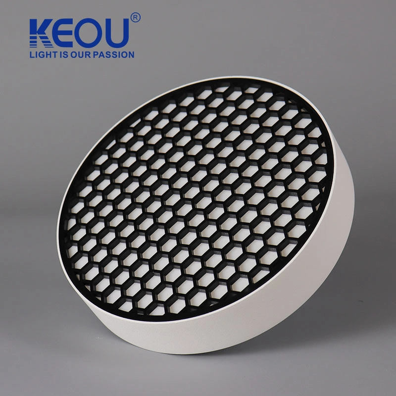 Keou Low Ugr Anti-Glare Aluminum 24W Black LED Light LED Panel Light for Home Lighting