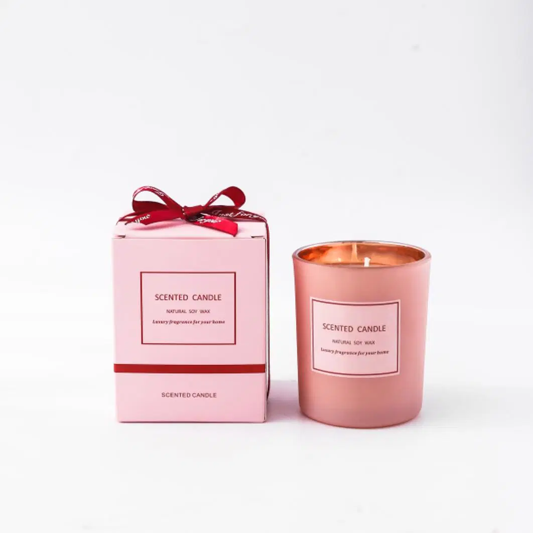 Copo com revestimento rosa Flor seca aromaterapia aromaterapia velas com aroma disposição Oferta de melhor Amigo do casamento da mão Candle