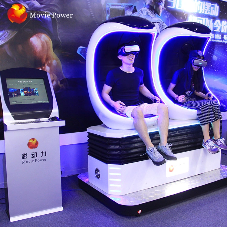Venta caliente 2 Asientos Vr diversión juego 9D simulador de VR