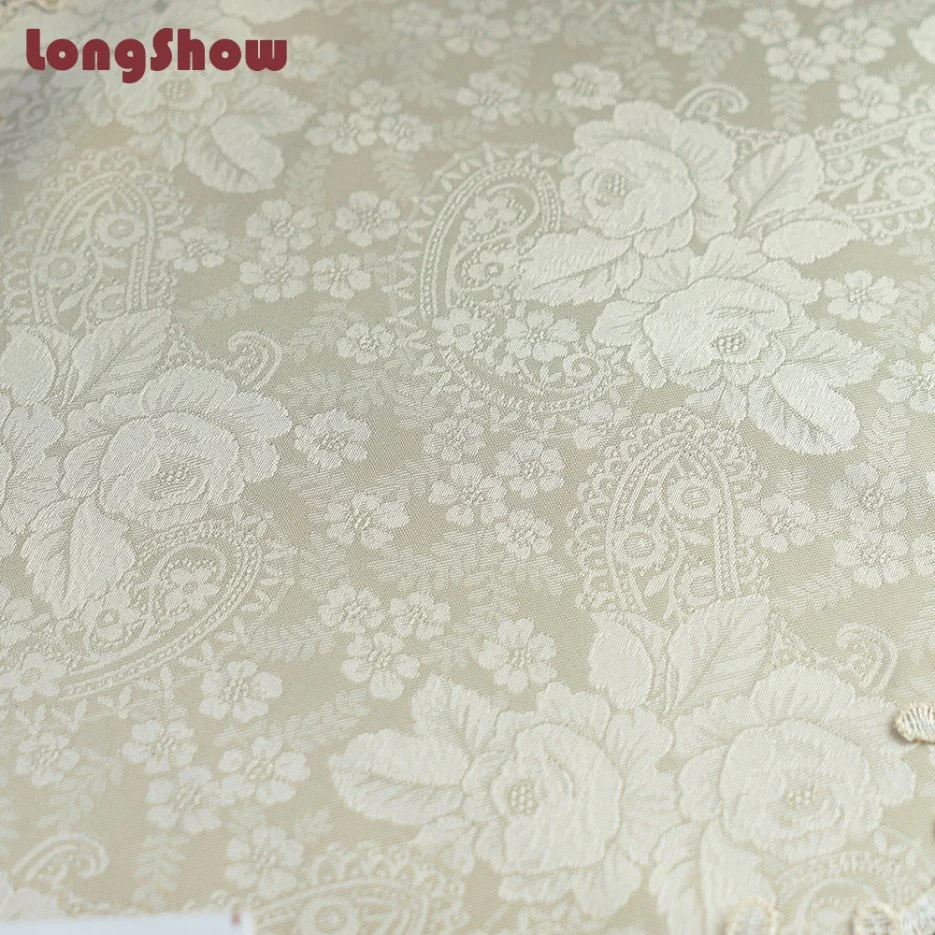 75cm X180cm Comfortable Cloth Fabric Jacquard Table Runner with Two Colors Lace