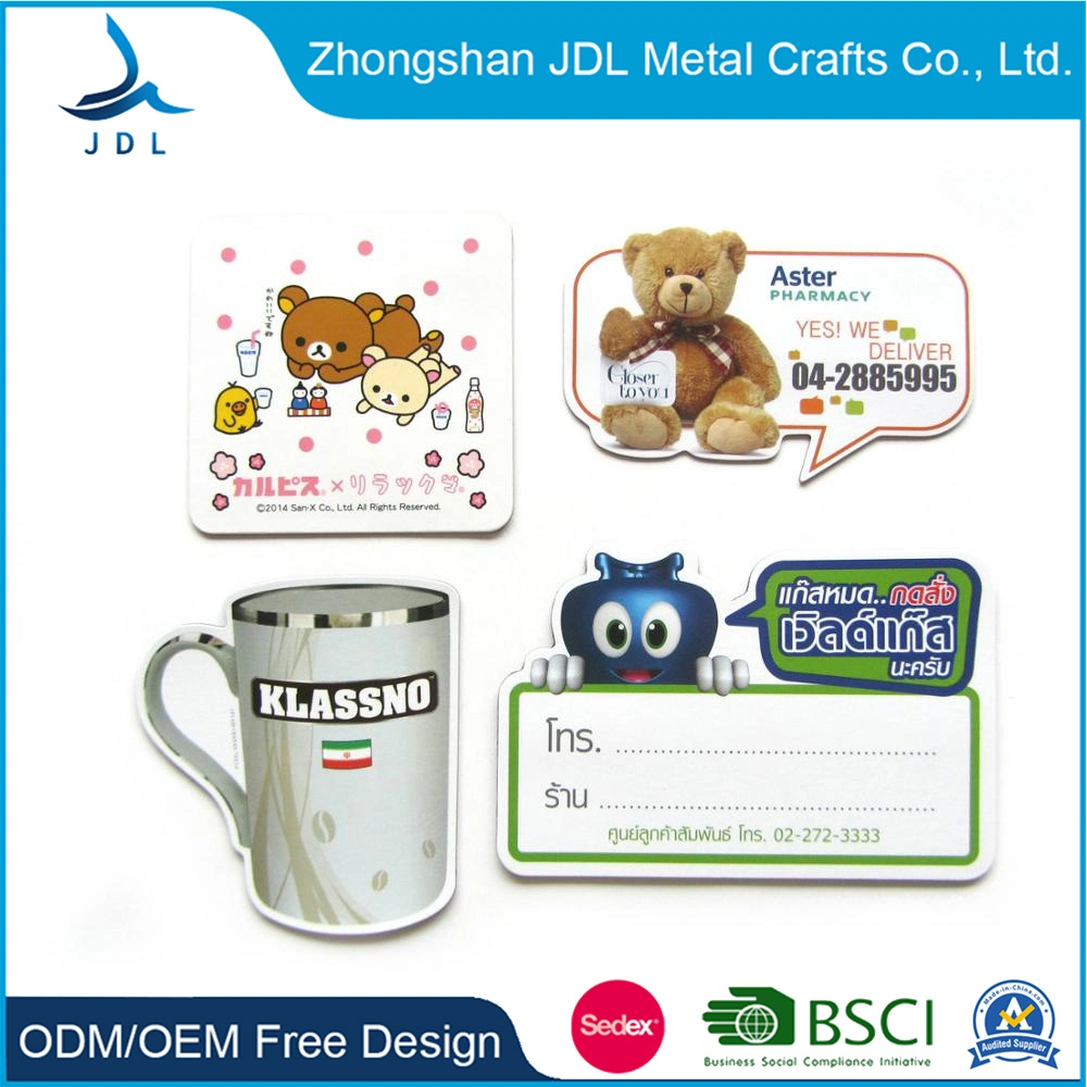 Wholesale/Supplier Custom Logo Souvenir Printed Paper Fridge Magnetic Sticker for Promotional Gift