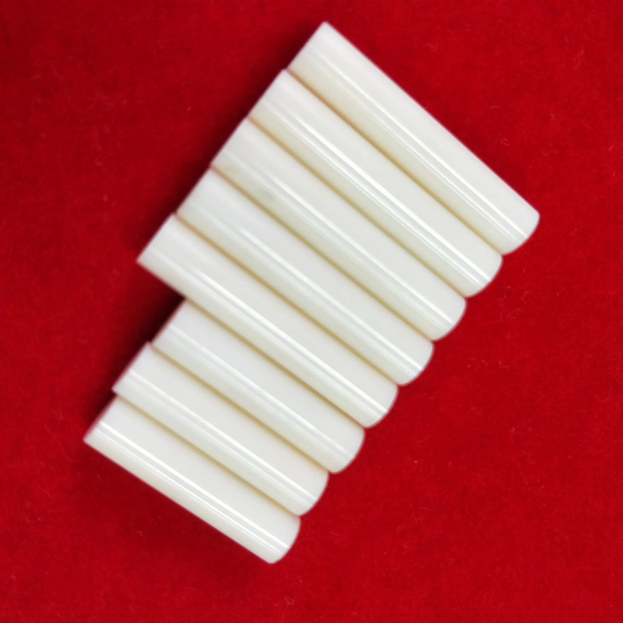 Wear Resistance White Glazed 99% Alumina Ceramic Electrical Insulation Rod for Positon in Stock