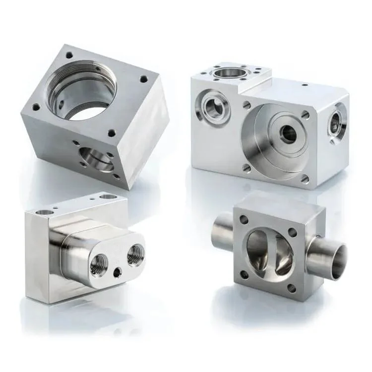 Customized Precision 5 Axis CNC Milling Service Machining Metal Block Machined Anodized Aluminum Stainless Steel Parts