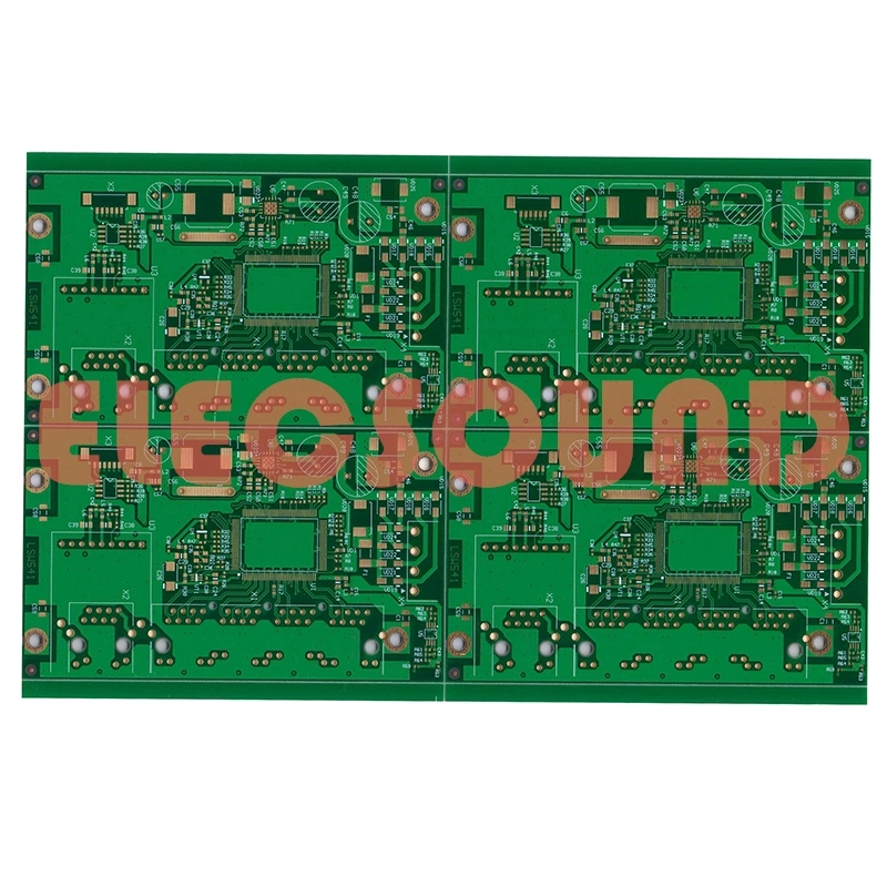 Print Circuit Boards 2 Layers Fr4 1.6mm Hal Lead Free Green PCB