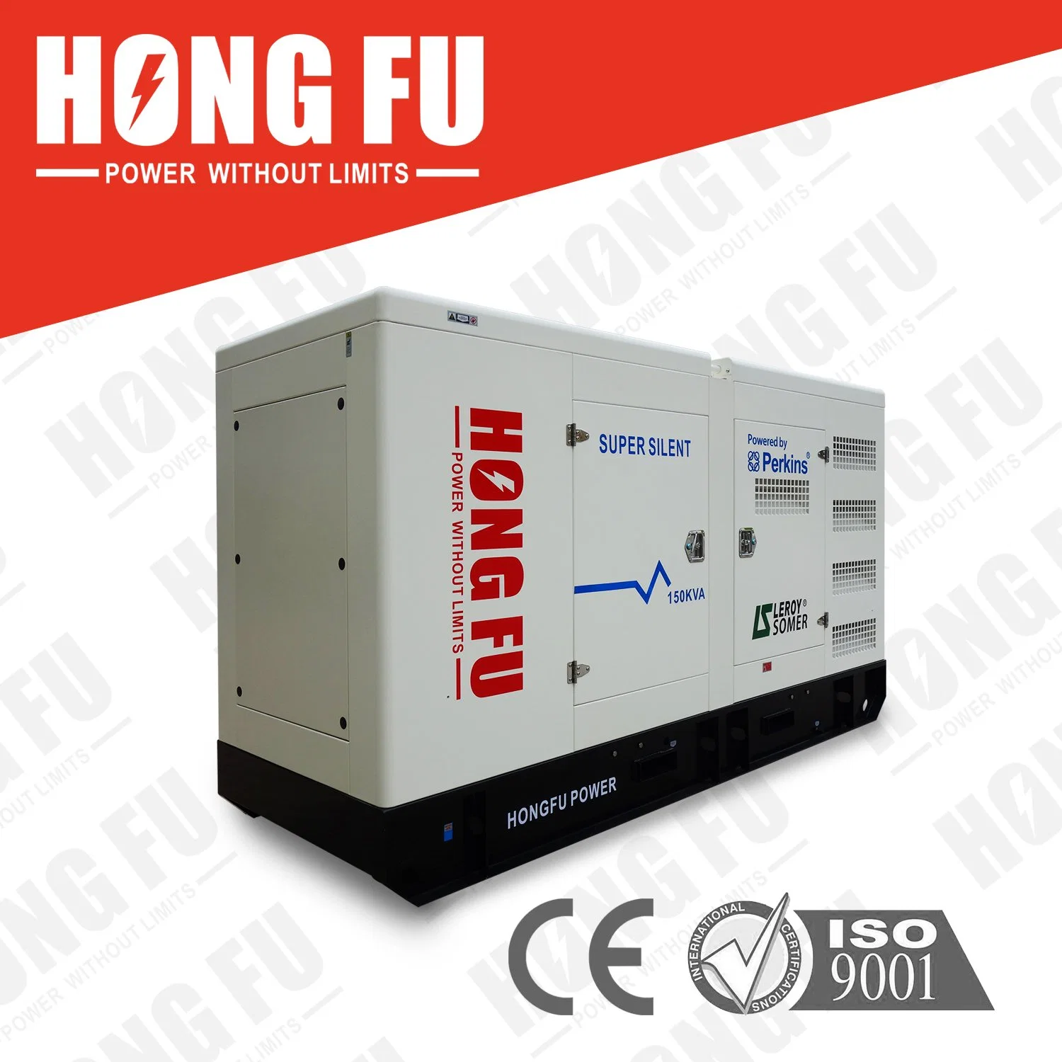 55kVA Silent/Open Type Electric Generator Powered by Weichai Perkins Cummins Yto FAW Diesel Generators Set with Hongfu Stamford Leroysomer Alternator