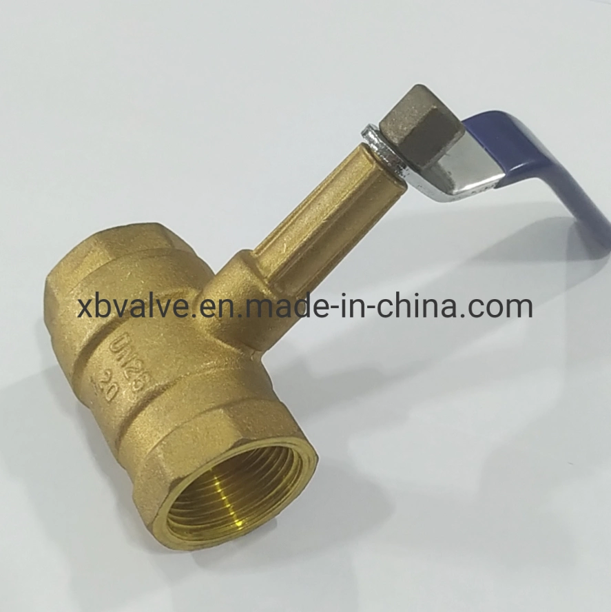 Fábrica de China Air-Condition Bronce Alto Manejar la válvula de bola