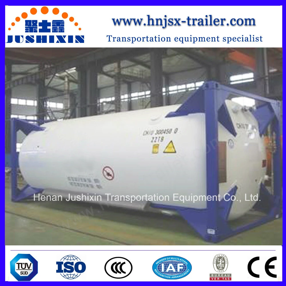 Pressure Tank Liquid Natural Gas Carbon Dioxide Oxygen Nitrogen Argon Gas 20/40 FT ISO Tank Container