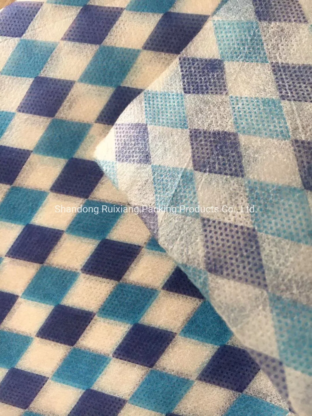 Custom Blue Diamond&#160; Pattern Printed PP Spunbond Non Woven Fabric Face Mask Fabric