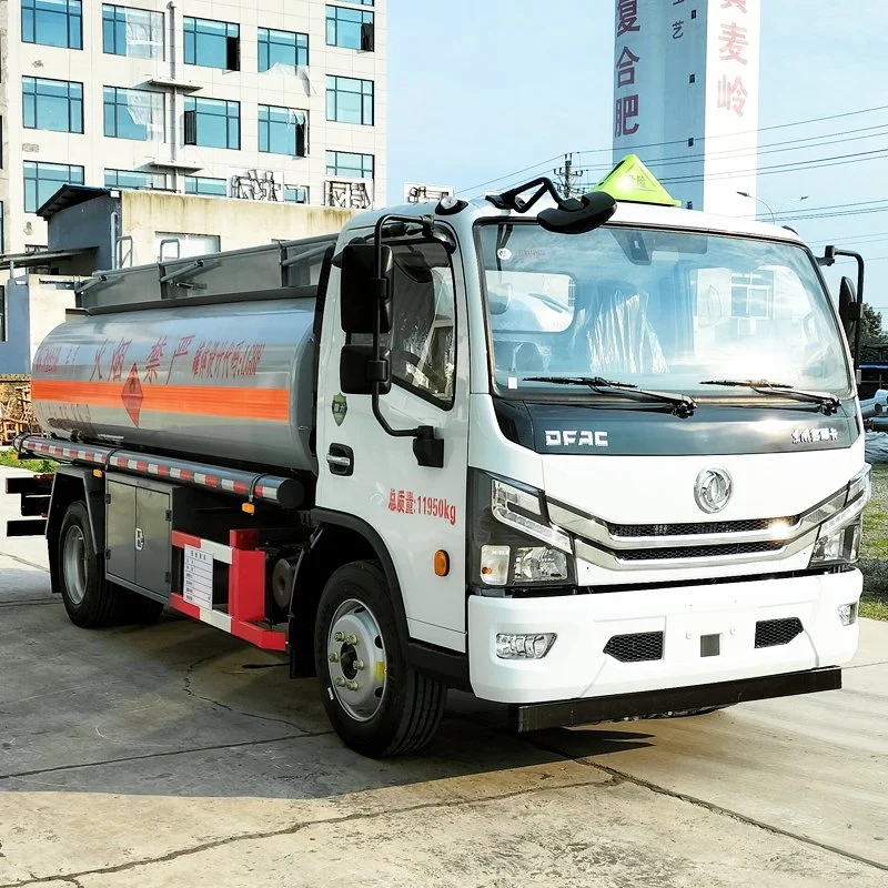 China Dongfeng HOWO Marca Popular Vehículo de Transporte de Combustible de Acero al Carbono 9000 Litros 10000 Litros Camiones de Repostaje Gasolina / Aceite / Petróleo / Camiones Cisterna de Diesel