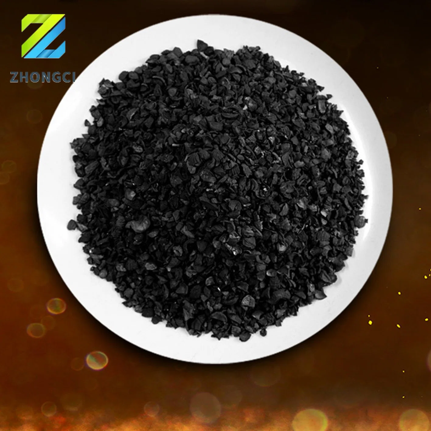 6X12 Mesh Coconut Shell Granular Activated Carbon Gold Absorption