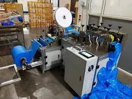 PE Waterproof Plastic Nonwoven Antislip Shoe Cover Making Machine with Edge Folding