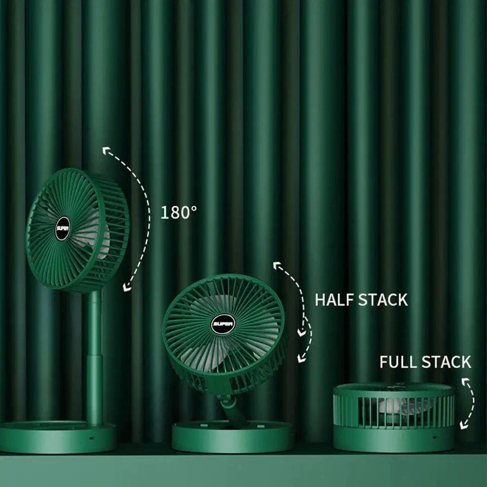 View larger Imageadd to Compareshareportable Electric Fan Faltbar bequem Mini USB-Ladefunktion Büro Haushalt Teleskopventilator geräuscharmer Life Table Lüfter