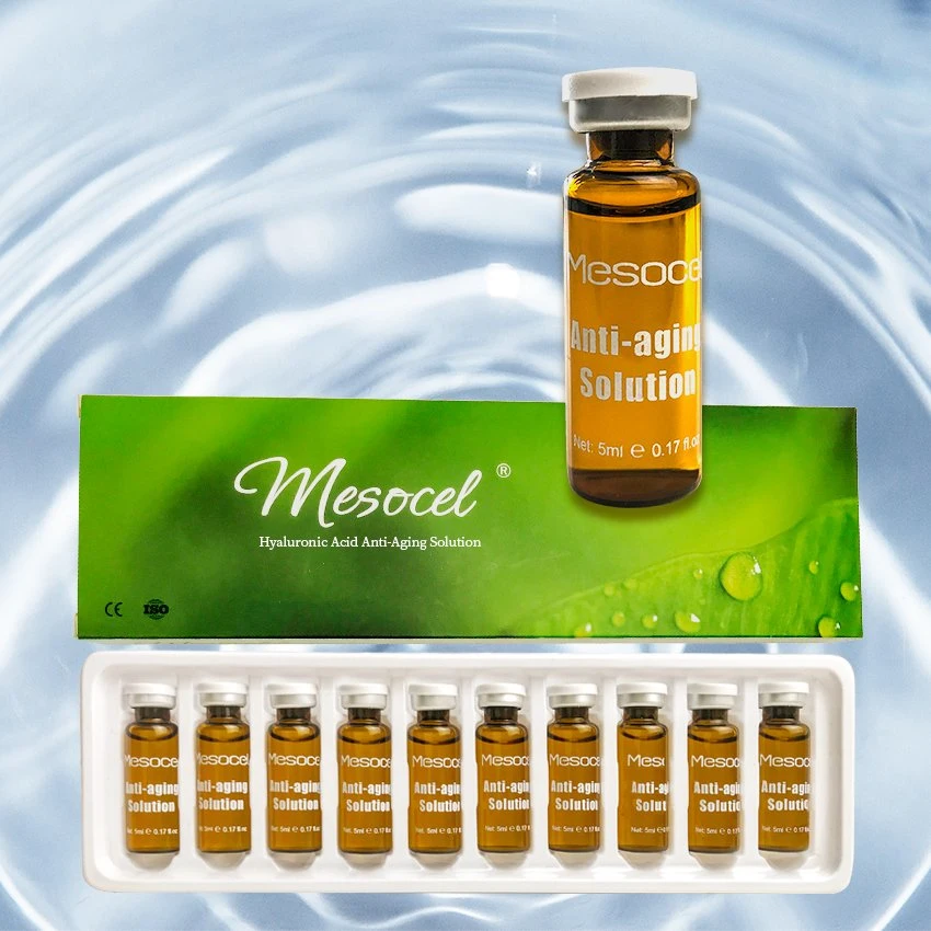 Mesocel Acheter peau Whiten Mésotheri Mezoterapia 10ml flacons liquides Ha Acide hyaluronique en Mésothérapie injection à vendre