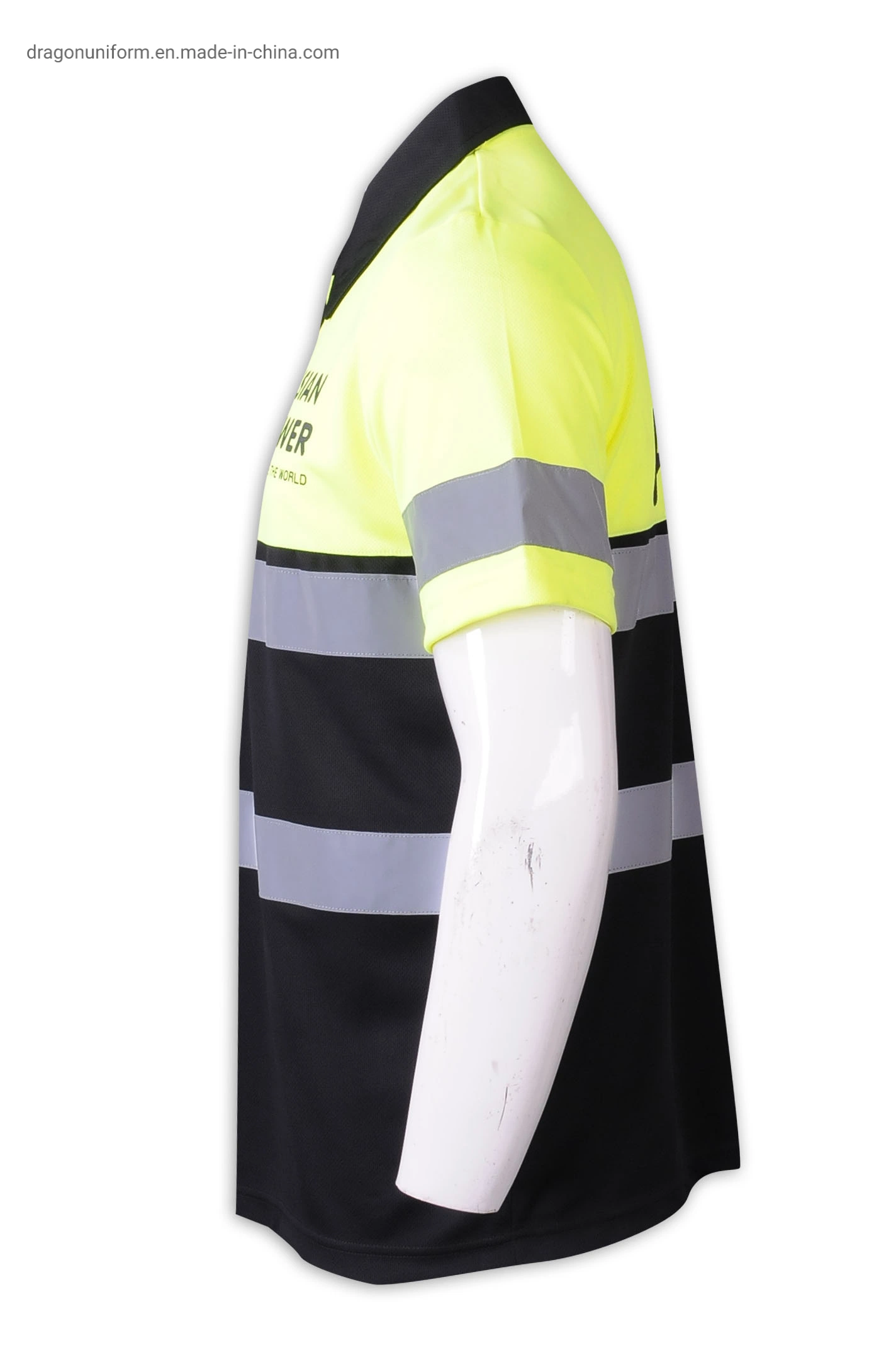 Sedex Men Design High Visibility Working Safety Short Sleeve Reflective Polo Shirt