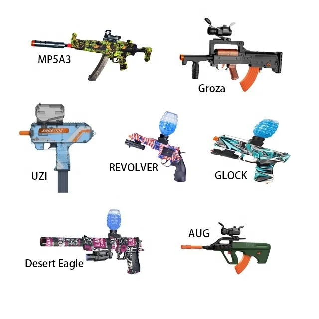 Batterie à gel AKM 47 Multi-modèles économiques rechargeable Pistolet avec billes de gel jouet Splatter ball pistolet pour enfants