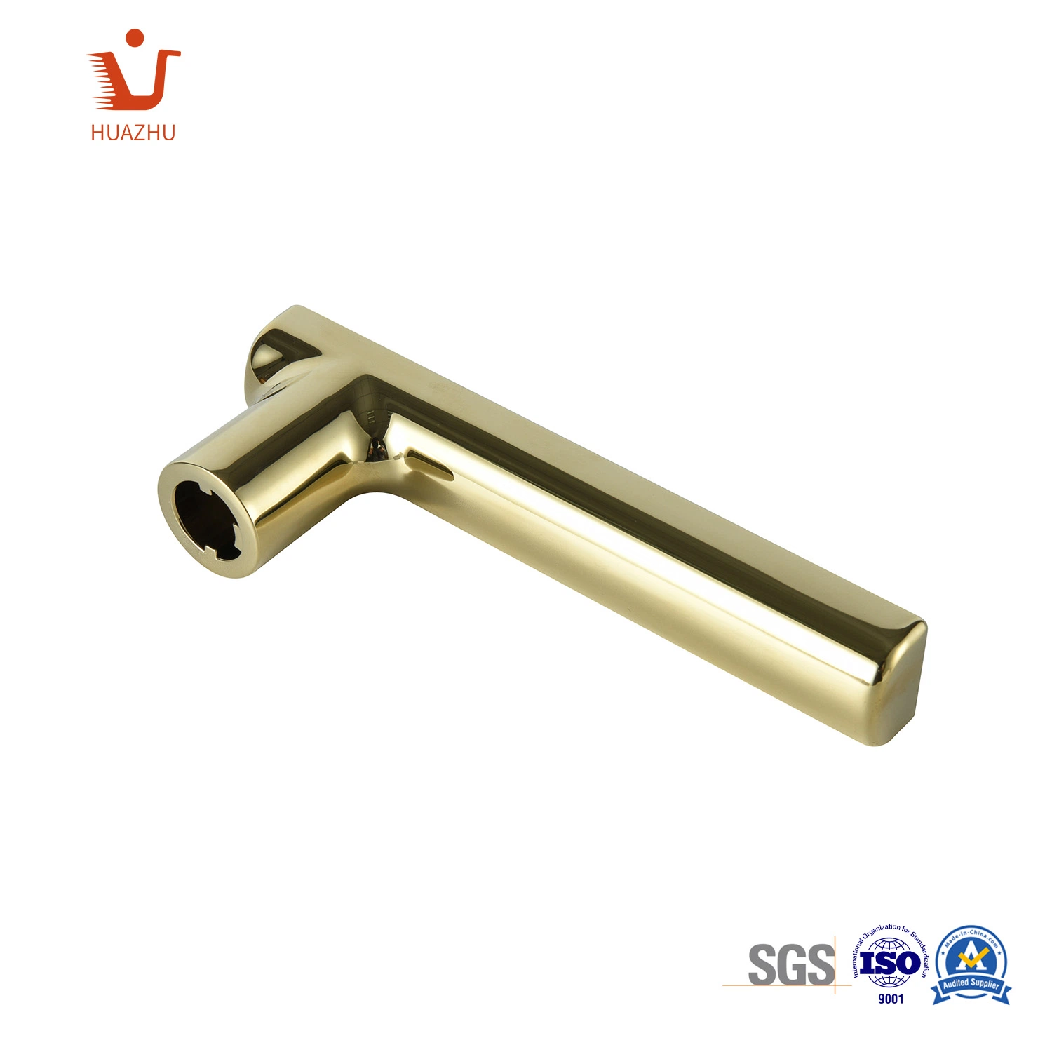 Modern Zinc Alloy Brass Door Handle Lever Handle Pull Handle Doors Accessories/ Goldenique Color OEM Factory