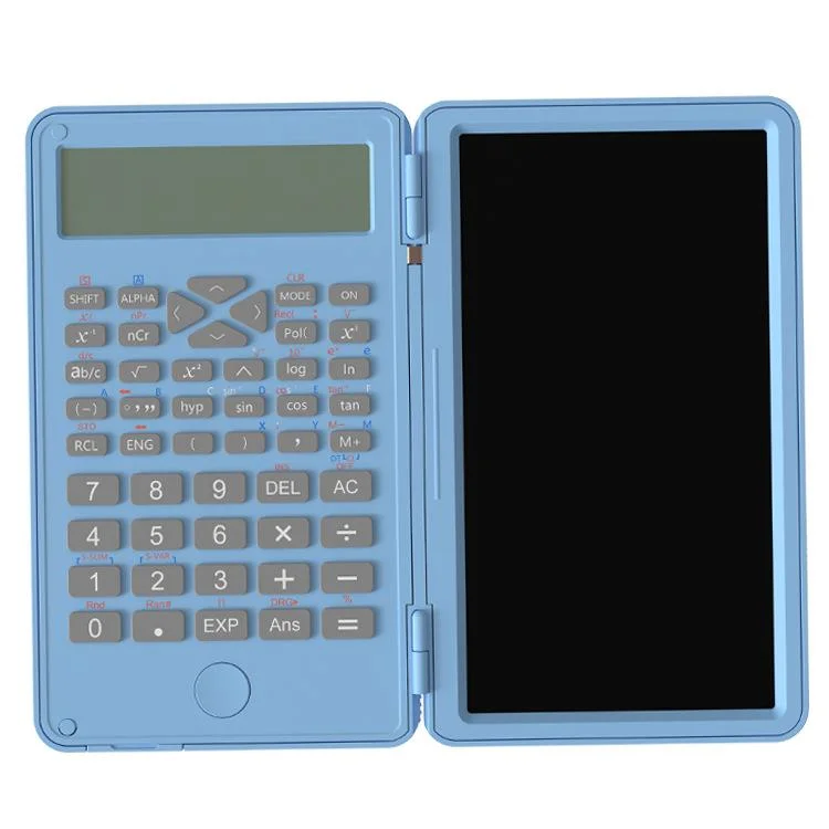 Calculatrice scientifique à affichage 12 chiffres pour carte électronique de bureau pliable