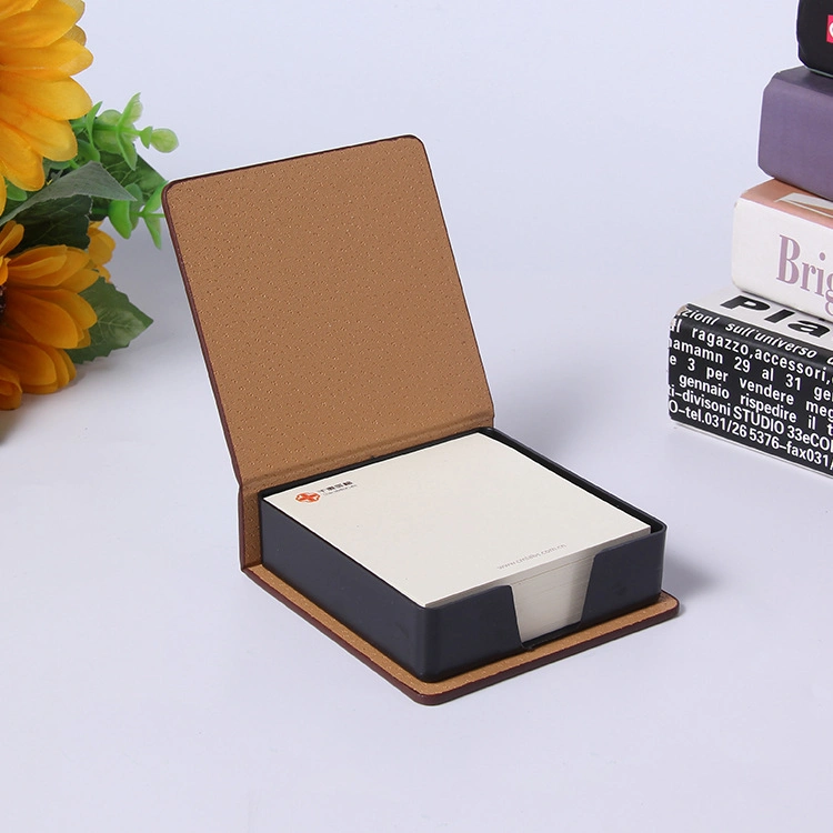 Sticky Notes in Leather Look Holder