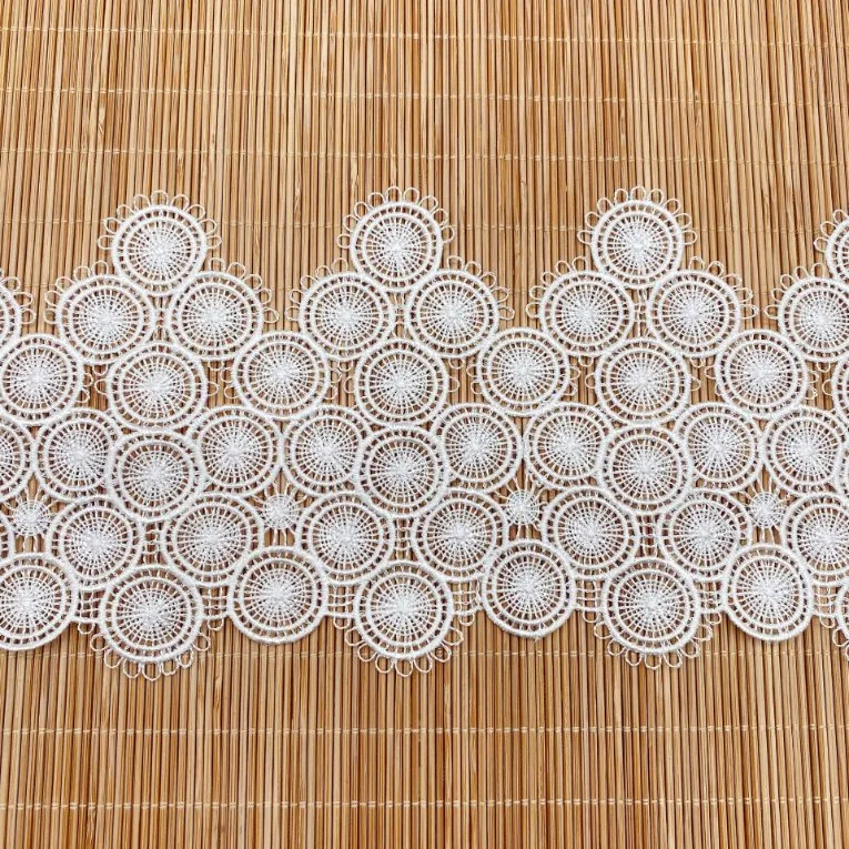 Garment Accessories Clothing Accessories Polyester Fine Thread Circle Polyester Barcode Water-Soluble Embroidery Lace