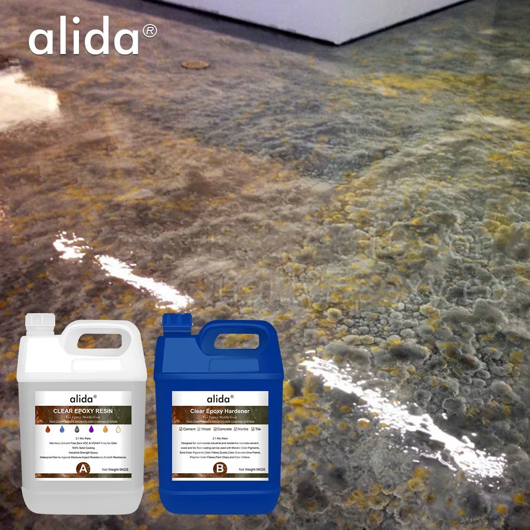 Clear Epoxy Resin Crystal Paint Floor Epoxy Epoxy Resin Coating Epoxy Floor for Garage