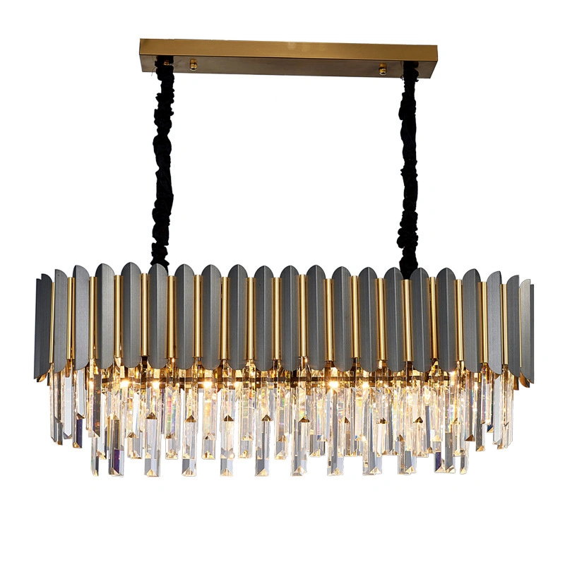 Moderna de lujo K9 cristal Chandelier luz colgante de cocina para Comedor