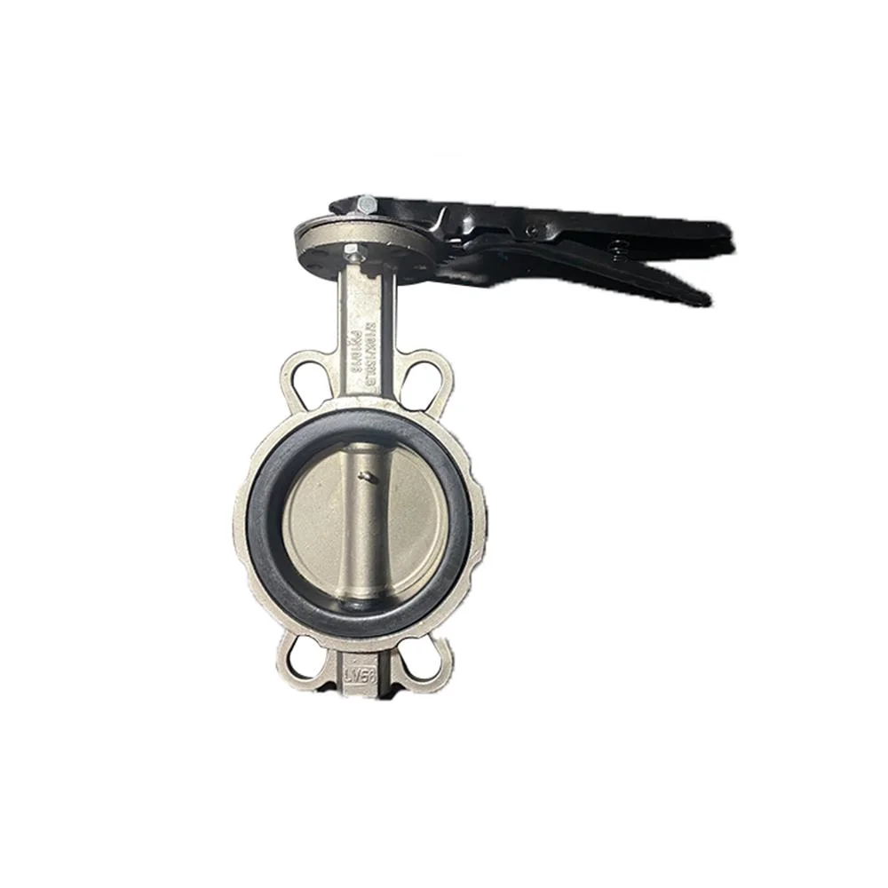 4&prime; &prime; DN100 Aluminium Alloy Body SS304 Disc Anti-Frost Moistureproof Wafer Butterfly Valve Handle Lever for Air-Condition