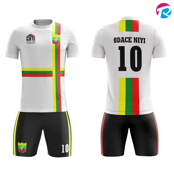O Kit de uniformes de camisolas de futebol da Liga define o Serviço OEM Fabrique o uniforme de futebol