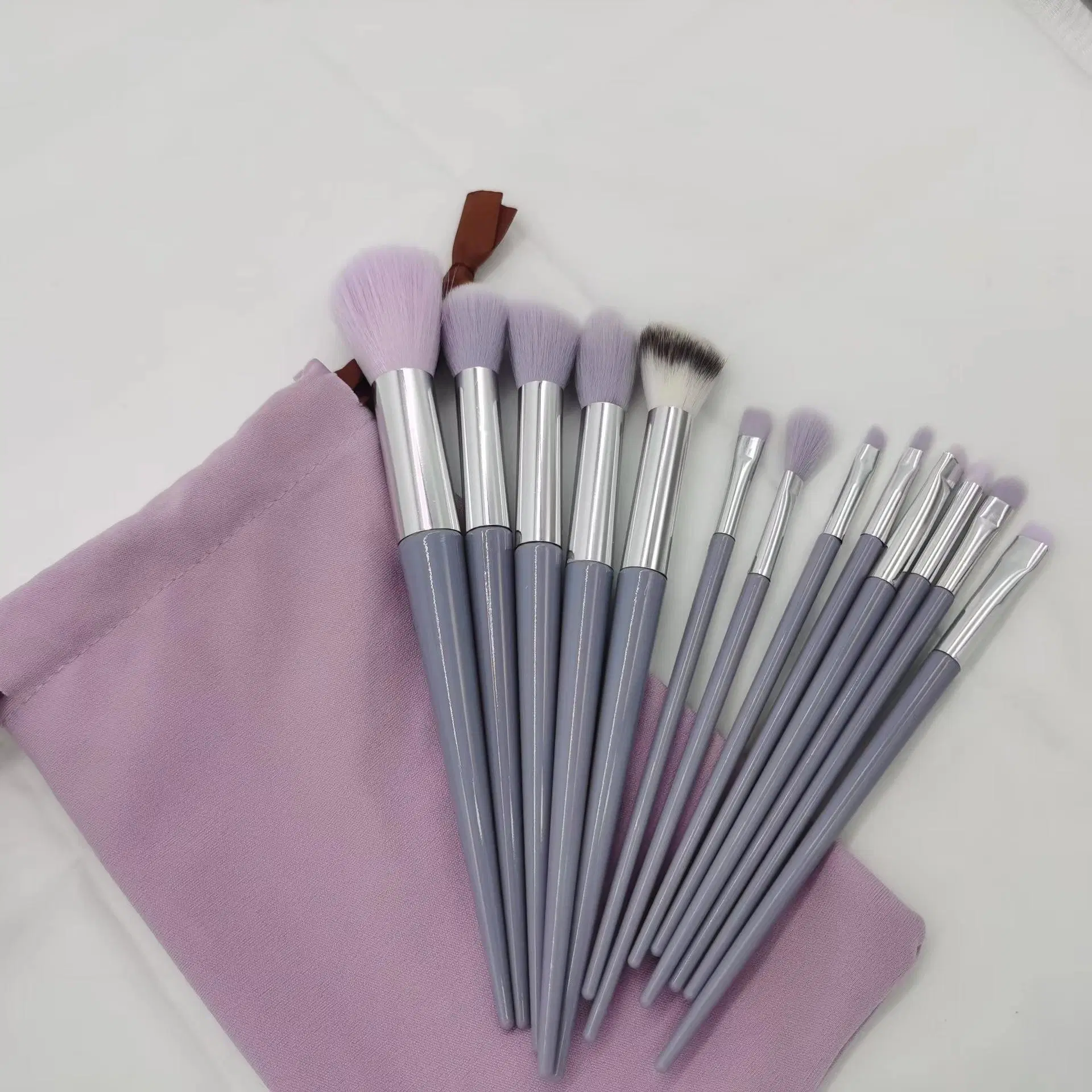 13PCS High Gloss Powder Makeup Brushes Set with Bag Sample Dedicated