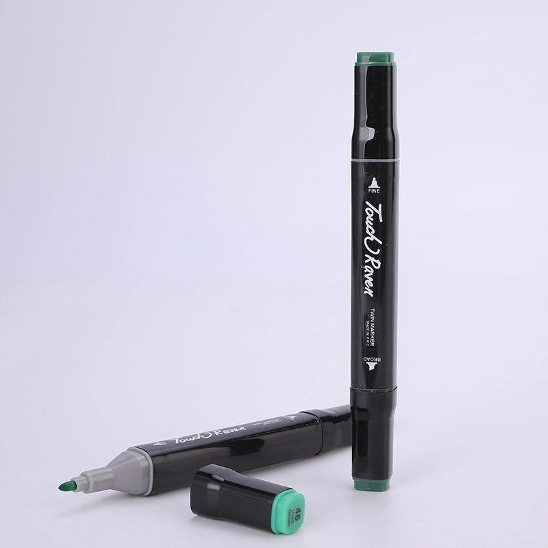 Factory Dual Tip Art Drawing Oil Based Permanent Paint Marker Pen Stationery