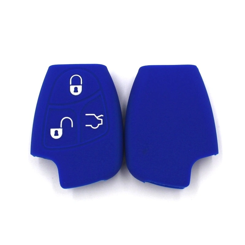 3 Buttons Silicone Car Key Cover Baag for Mercedes Benz
