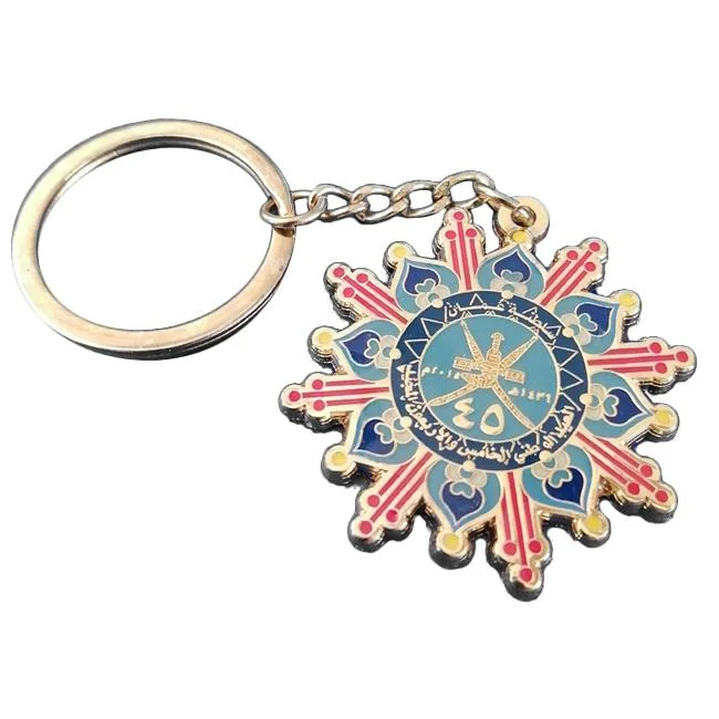 Encanto da Keychain em esmalte, porta-chaves de 1" com logótipo personalizado