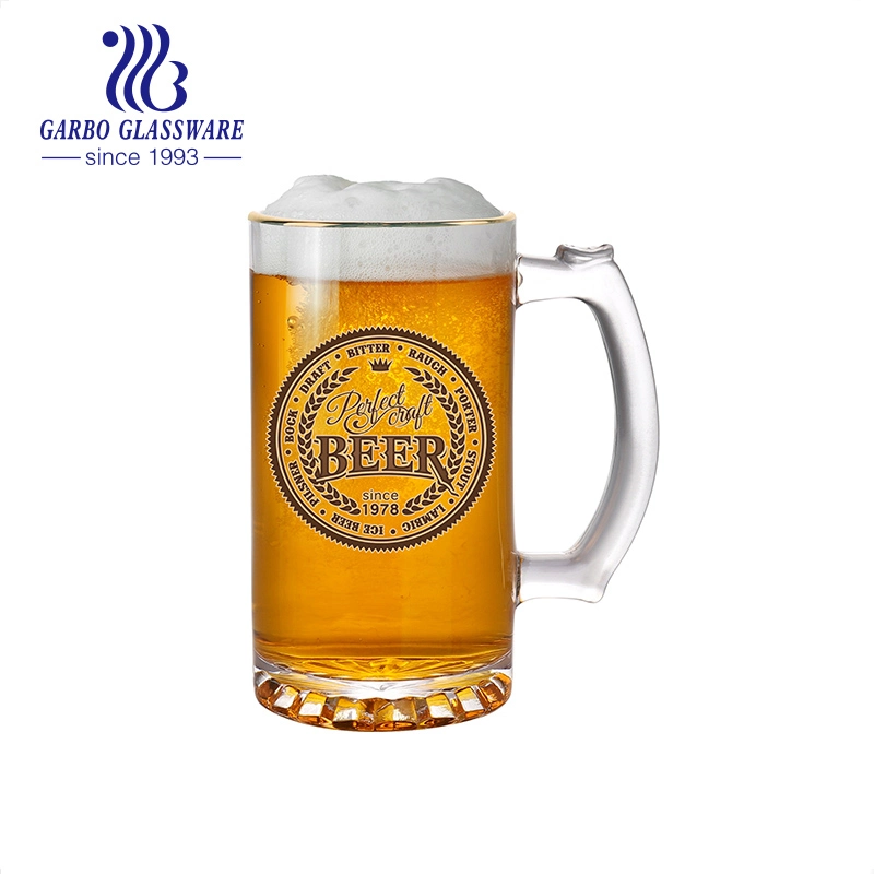 9oz embarcações criativo grossista transparente copos de cerveja cerveja caneca com alça de ananás personalizada