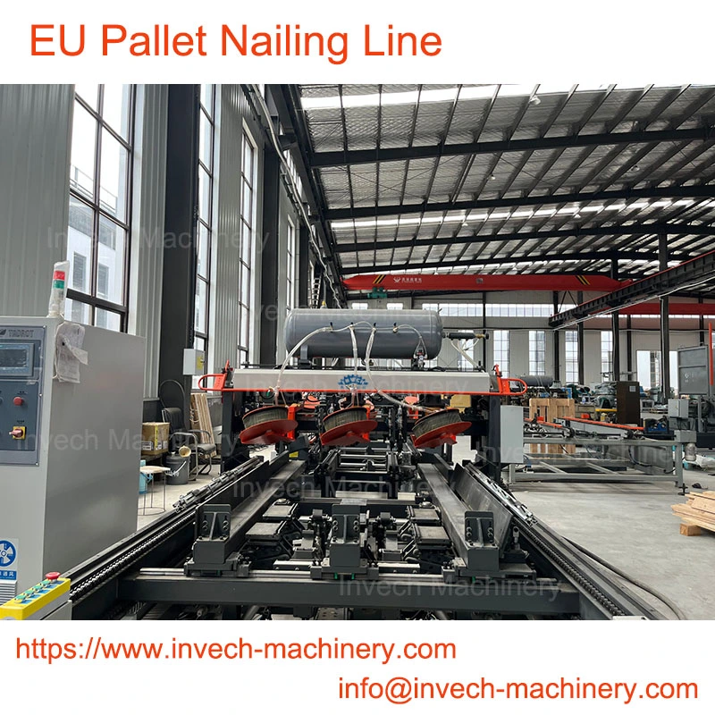 Standard EU Blocks Pallet Machine Wooden Pallet Assembly Line