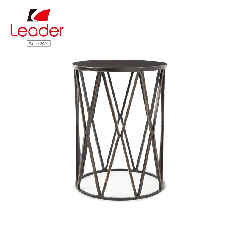 High quality/High cost performance  Black Lattice Metal Garden Stool for Home and Outdoor Stool