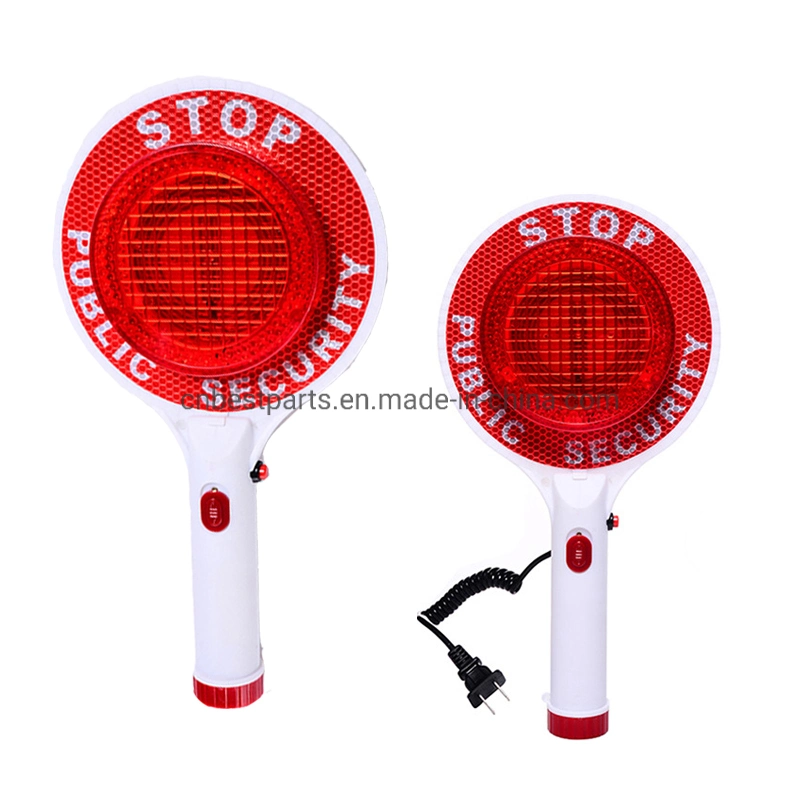 Roadway Displays Construction Traffic Control Flashing LED Hand Held Stop Sign