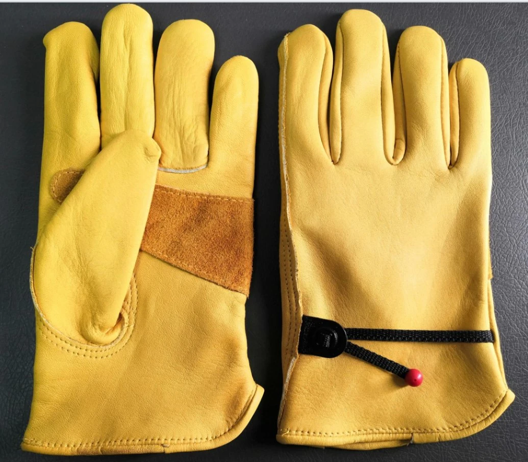 Gants de travail en cuir de sécurité Protection Gants de travail de coupe de sécurité