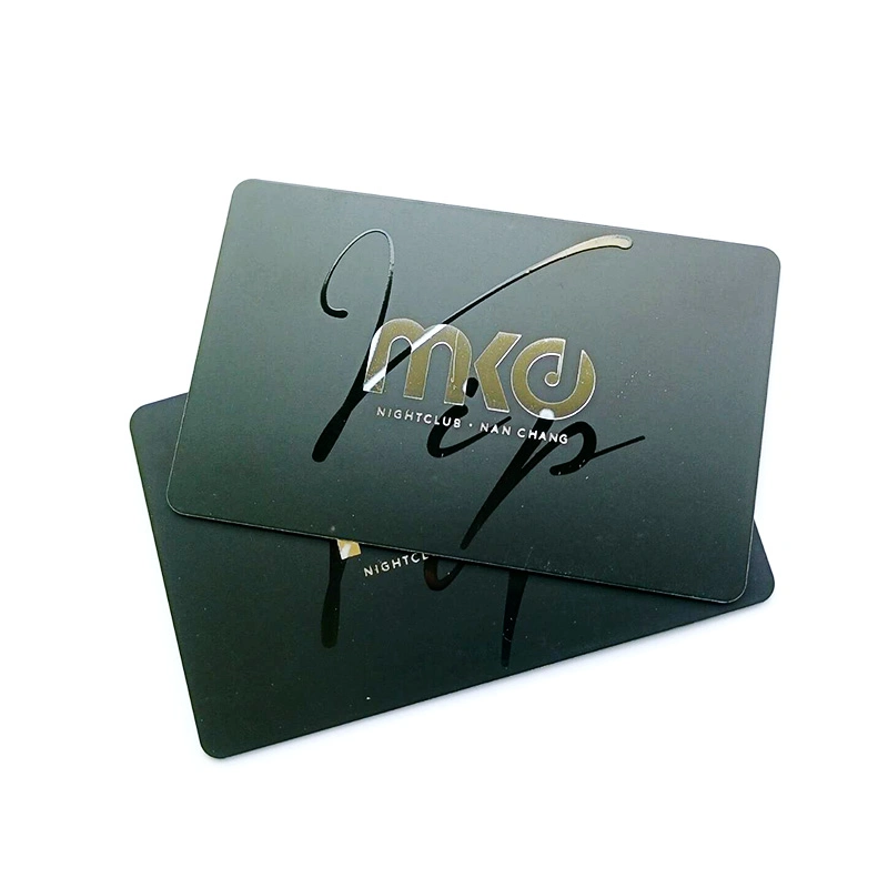 Gold Hot Stamping/Gold Foil PVC Plastic Membership Card