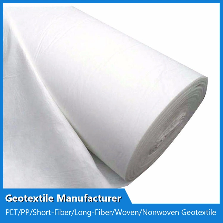 Geofabric Needle Punched Pet Polyester Short Fiber Geotextile Non Woven Geotextile Land Fill Project