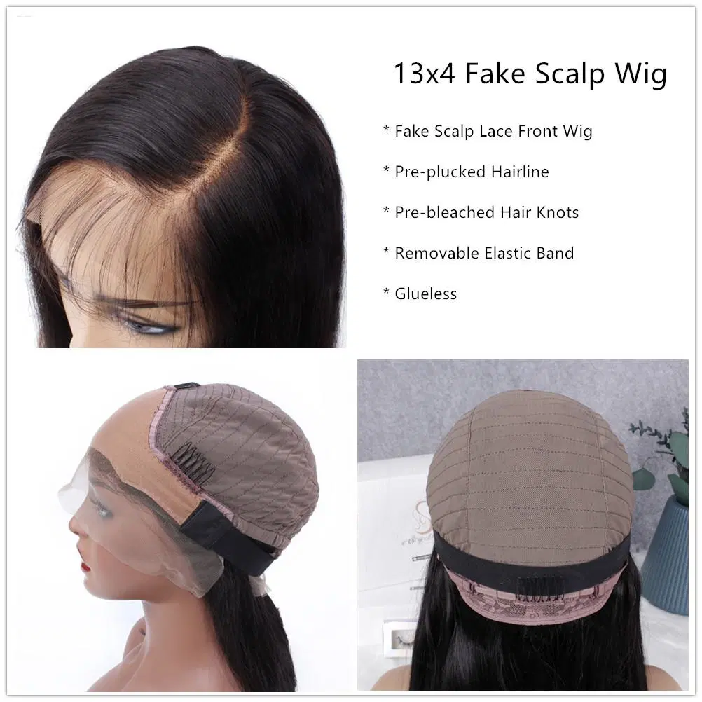 Natural Synthetic Lace Wigs Toupee Human Hair Extension Lace Frontal Closure Wholesale/Supplier Remy Human Hair Wig