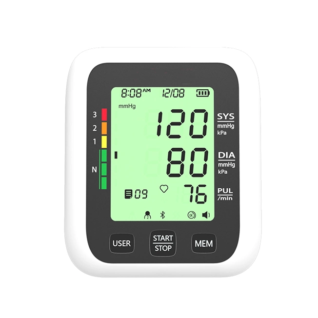 Digital Arm Blood Pressure Monitor for Home Use with Large LCD Display