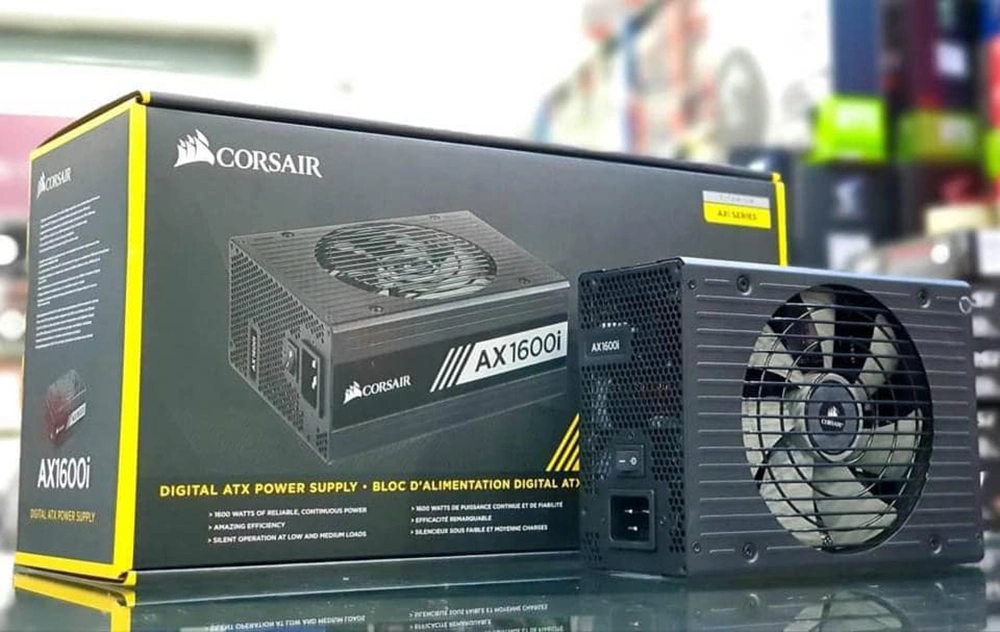 Axi Corsair Ax1600I de la Serie 1600W ATX 80 Plus Certificado Digital Modular de titanio completo Fuente de alimentación ATX