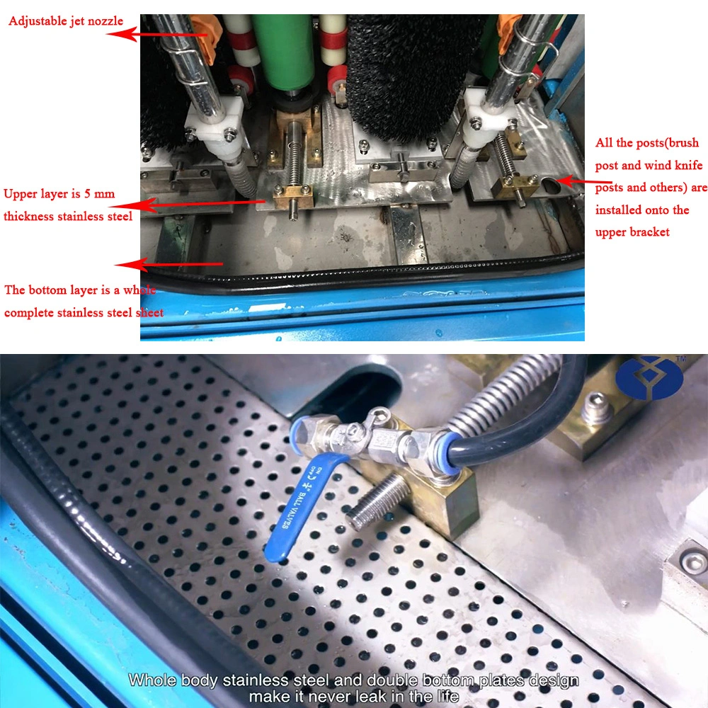 Procesamiento automático de vidrio vertical Limpieza Lavadora y secadora con CE