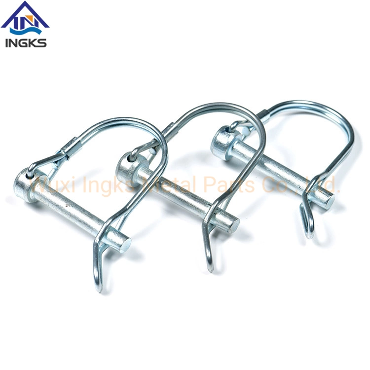 Zinc Plating D Shape Round Double Wire Shaft Wire-Lock Clevis Pin