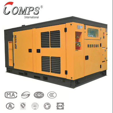 high effective two stage mobile industry screw air compressor for drilling rig