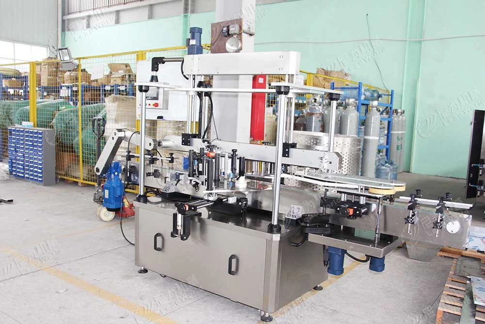 Automatic Cigarette Carton Box Corner Sticker Labeling Machine