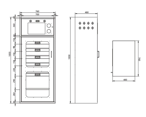 Vanma Exclusive Multi Lock Access Comfortable Experience Tool Management Cabinet